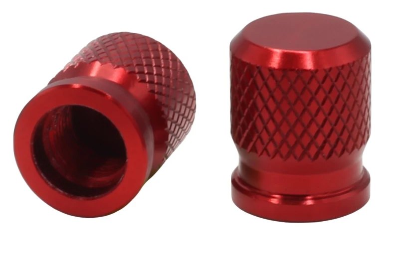 SEFIS CNC valve caps for motorbike red