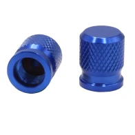 SEFIS CNC valve caps for motorbike blue