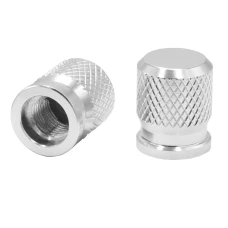 SEFIS CNC valve caps for motorbike silver