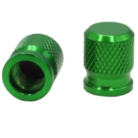 SEFIS CNC valve caps for motorbike green