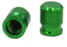 SEFIS CNC valve caps for motorbike green