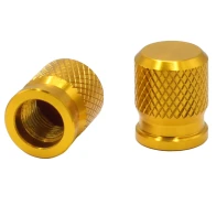 SEFIS CNC valve caps for motorbike gold