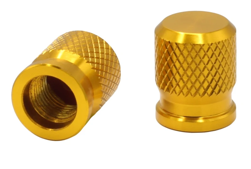 SEFIS CNC valve caps for motorbike gold