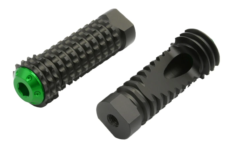 SEFIS CNC Race footpegs green