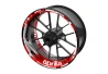 SEFIS one-piece wheel decals Aprilia Tuono V2 grey-red