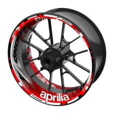 SEFIS one-piece wheel decals Aprilia Tuono V4 grey-black SEFIS one-piece wheel decals Aprilia Tuono V4 grey-black