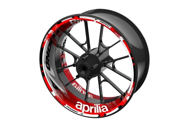 SEFIS one-piece wheel decals Aprilia Tuono V4 grey-black