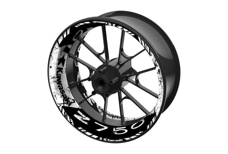 SEFIS one-piece wheel decals KAWASAKI Z750