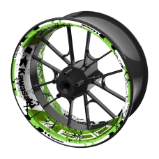 SEFIS jednodílné polepy na kola KAWASAKI Z800 světle zelená SEFIS jednodílné polepy na kola KAWASAKI Z800 světle zelená