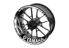 SEFIS one-piece wheel decals YAMAHA FZ6