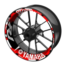 SEFIS jednodílné polepy na kola YAMAHA R1 Motoman černo-červená SEFIS jednodílné polepy na kola YAMAHA R1 Motoman černo-červená