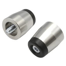 SEFIS Lead steel handlebar ends weights Kawasaki - silver SEFIS Lead steel handlebar ends weights Kawasaki - silver