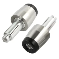 SEFIS Lead steel handlebar ends weights - silver