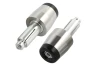 SEFIS Lead steel handlebar ends weights - silver