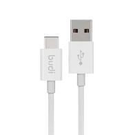 SEFIS Budget charging data cable with USB-A and USB-C connectors 1.2 m white