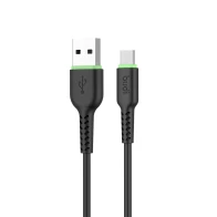 SEFIS charging data cable GR with connectors USB-A and Micro-USB 1m black 