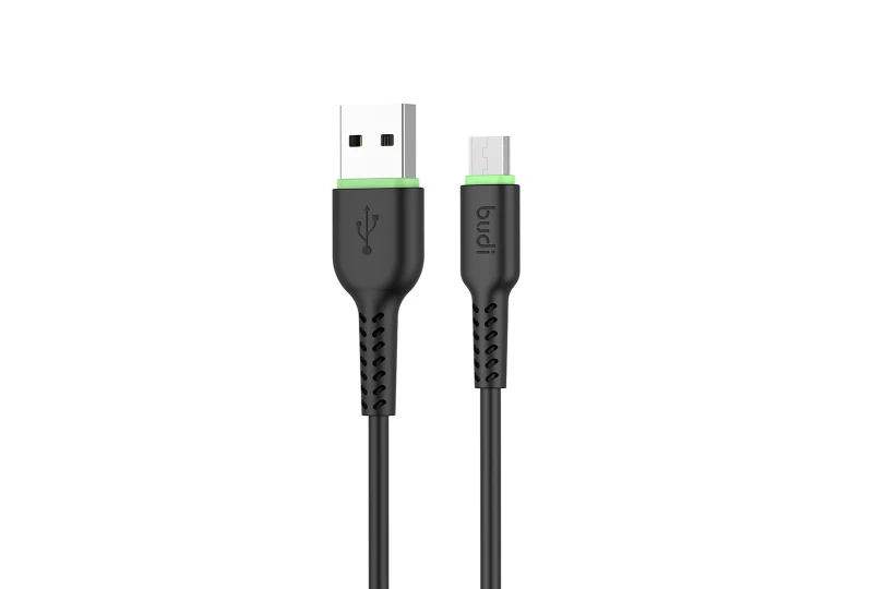 SEFIS charging data cable GR with connectors USB-A and Micro-USB 1m black