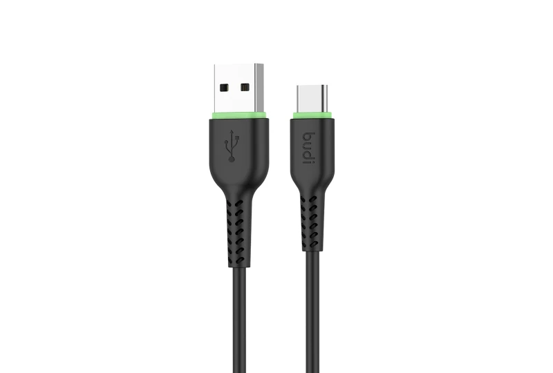 SEFIS charging data cable GR with connectors USB-A and USB-C 1m black