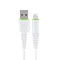 SEFIS charging data cable GR2 with connectors USB-A and Lightning 1,2m white