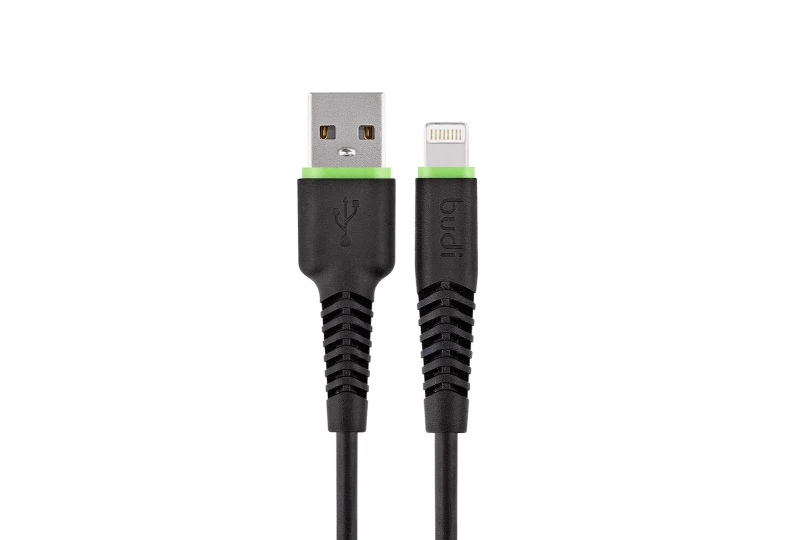 SEFIS charging data cable GR2 with connectors USB-A and Lightning 1,2m black