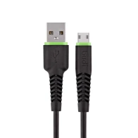 SEFIS charging data cable GR2 with connectors USB-A and Micro-USB 1,2m black 