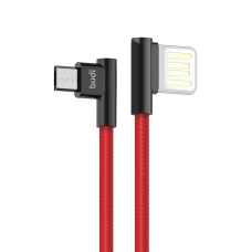 SEFIS charging data cable with rotated USB-A and Micro-USB connectors 1m red SEFIS charging data cable with rotated USB-A and Micro-USB connectors 1m red