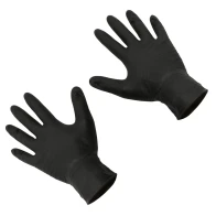 SEFIS Superior extra strong nitrile gloves size L black 10 pcs