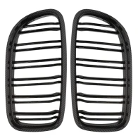 Front grill mask Double-line BMW 3 E90/91 2009-2012 carbon 