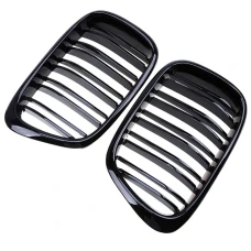 Front grill mask Double-line BMW 5 E39 1997-2003 FACELIFT black