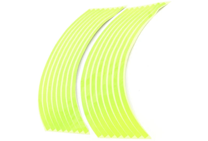 SEFIS Complete Strips Wheel Motorcycle reflective fluo green