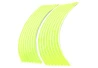 SEFIS Complete Strips Wheel Motorcycle reflective fluo green