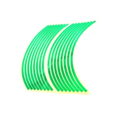 SEFIS Complete Strips Wheel Motorcycle reflective green SEFIS Complete Strips Wheel Motorcycle reflective green