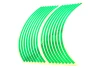 SEFIS Complete Strips Wheel Motorcycle reflective green