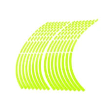 SEFIS Divided strips wheel motorcycle reflective fluo green SEFIS Divided strips wheel motorcycle reflective fluo green