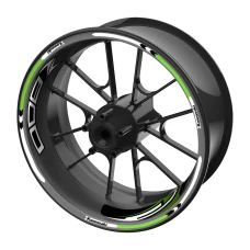 SEFIS sada barevných proužků EASY na kola Kawasaki Z800 zelená SEFIS sada barevných proužků EASY na kola Kawasaki Z800 zelená