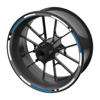 SEFIS set of colored EASY stripes for wheels - blue