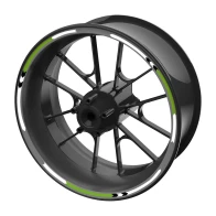 SEFIS set of colored EASY stripes for wheels - green