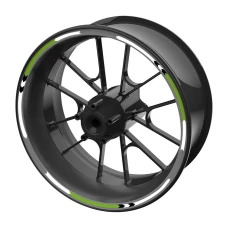 SEFIS set of colored EASY stripes for wheels - green SEFIS set of colored EASY stripes for wheels - green