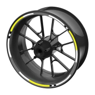 SEFIS set of colored EASY stripes for wheels - yellow