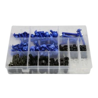 SEFIS set of screws for fairing M5 M6 190 ks blue