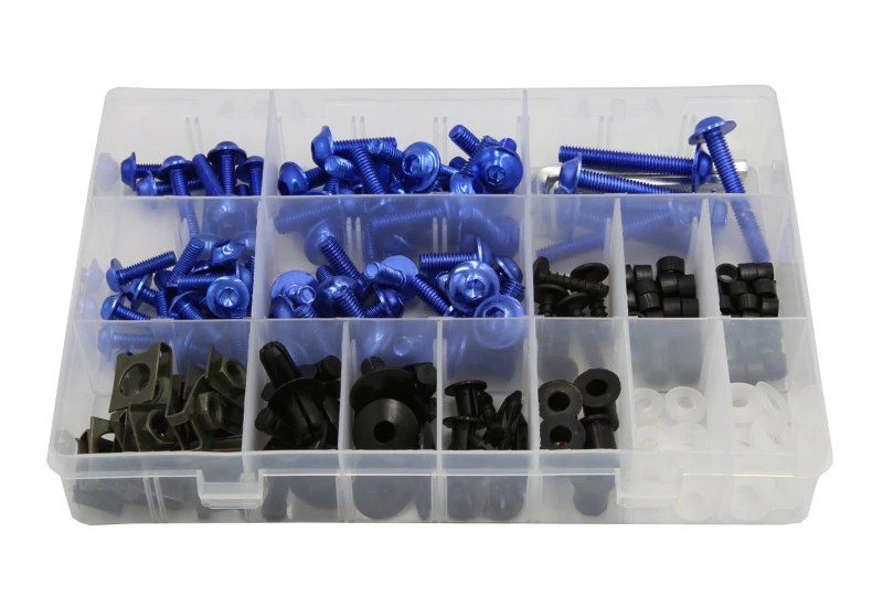 SEFIS set of screws for fairing M5 M6 190 ks blue