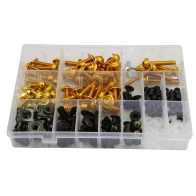 SEFIS set of screws for fairing M5 M6 190 ks gold