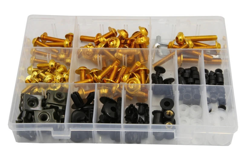 SEFIS set of screws for fairing M5 M6 190 ks gold