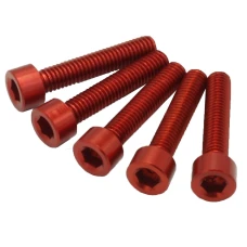 SEFIS screws CNC 7075 M6 30mm 5pcs red