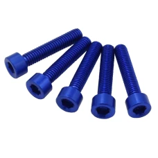 SEFIS screws CNC 7075 M6 30mm 5pcs blue