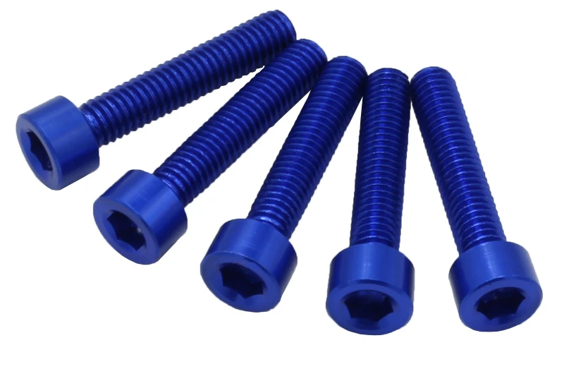 SEFIS screws CNC 7075 M6 30mm 5pcs blue