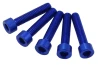 SEFIS screws CNC 7075 M6 30mm 5pcs blue