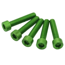 SEFIS screws CNC 7075 M6 30mm 5pcs green