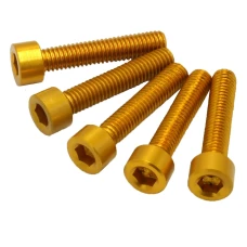 SEFIS screws CNC 7075 M6 30mm 5pcs gold