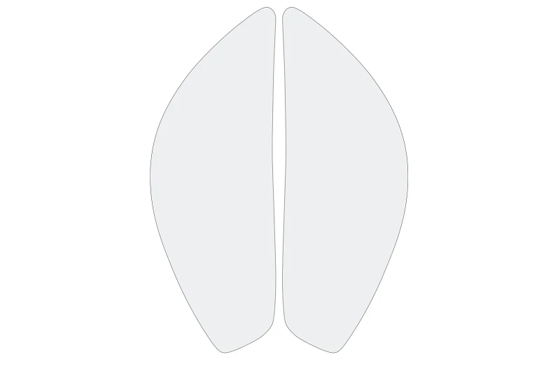 SEFIS Tankpad EASY sport side - transparent (clear) for a motorcycle